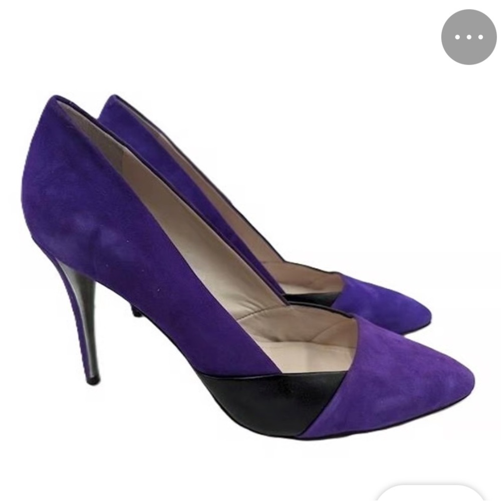purple suede vince heels